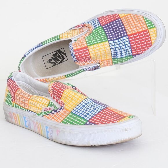 Vans Classic Slip-On Pride Shoes Mens 7 Womens 8.5 - Picture 1 of 5